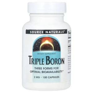 Бор тройной, 3 мг, Triple Boron, Source Naturals, 100 капсул