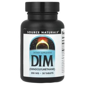 Дііндолілметан, 200мг, DIM, Source Naturals, 30 таблеток Дііндолілметан, 200мг, DIM, Source Naturals, 30 таблеток