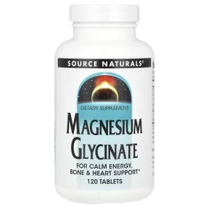 Магний глицинат, Magnesium Glycinate, Source Naturals, 120 таблеток Магний глицинат, Magnesium Glycinate, Source Naturals, 120 таблеток