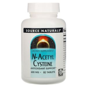NAC (N-Ацетил-L-Цистеїн) 600мг, Source Naturals, 60 таблеток NAC (N-Ацетил-L-Цистеїн) 600мг, Source Naturals, 60 таблеток