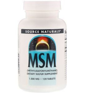 МСМ 1000мг з Вітаміном С, Source Naturals, 120 таблеток МСМ 1000мг з Вітаміном С, Source Naturals, 120 таблеток