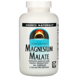 Магний + Яблочная Кислота 3750 мг, Source Naturals, 100 капсул