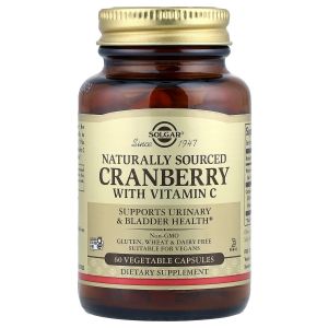 Натуральна журавлина з вітаміном С, Cranberry with Vitamin C, Solgar, 60 вегетаріанських капсул Натуральна журавлина з вітаміном С, Cranberry with Vitamin C, Solgar, 60 вегетаріанських капсул