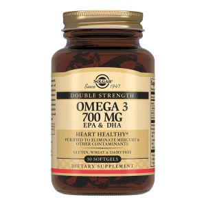 Подвійна Сила Омега-3, Double Strength Omega-3, Solgar, 700 мг, 30 капсул Подвійна Сила Омега-3, Double Strength Omega-3, Solgar, 700 мг, 30 капсул