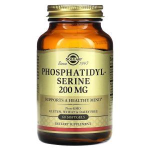 Фосфатидилсерин, 200 мг, Phosphatidylserine, Solgar, 60 гелевих капсул Фосфатидилсерин, 200 мг, Phosphatidylserine, Solgar, 60 гелевих капсул
