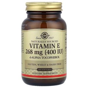 Вітамін Е, 268 мг (400 МО), Vitamin E, Solgar, 100 гелевих капсул Вітамін Е, 268 мг (400 МО), Vitamin E, Solgar, 100 гелевих капсул