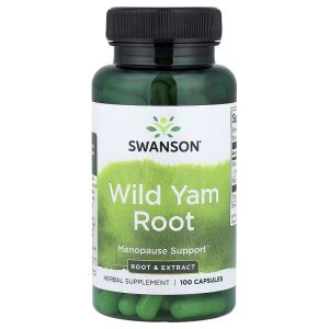 Дикий Ямс, Wild Yam Root, Swanson, 100 капсул Дикий Ямс, Wild Yam Root, Swanson, 100 капсул