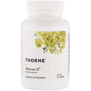 УЦЕНКА Витамин Е, Смесь Токоферолов, Ultimate-E, Thorne Research, 60 гелевых капсул (маленький срок годности)