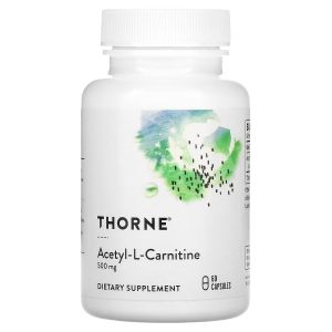 Ацетил-L-карнитин, Acetyl-L-Carnitine, Thorne, 60 капсул Ацетил-L-карнитин, Acetyl-L-Carnitine, Thorne, 60 капсул