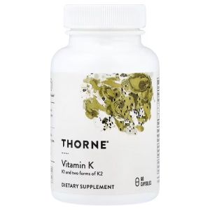 Вітамін K, Vitamin K, Thorne, 60 капсул Вітамін K, Vitamin K, Thorne, 60 капсул