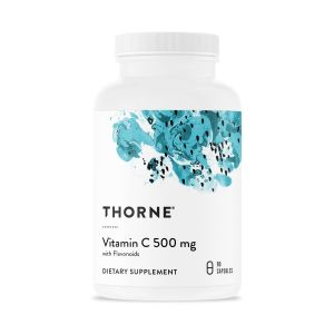 Вітамін C з флавоноїдами, 500 мг, Vitamin C with Flavonoids, Thorne, 90 капсул