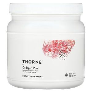 Коллаген плюс с никотинамидом рибозидом, вкус ягод, Collagen Plus, Thorne, 495 гр Коллаген плюс с никотинамидом рибозидом, вкус ягод, Collagen Plus, Thorne, 495 гр