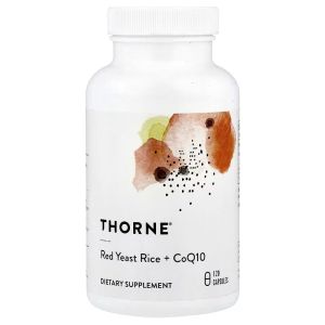 Красный дрожжевой рис и CoQ10, Red Yeast Rice + CoQ10, Thorne, 120 капсул Красный дрожжевой рис и CoQ10, Red Yeast Rice + CoQ10, Thorne, 120 капсул