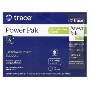 Электролиты, вкус лимон-лайм, Electrolyte Stamina PowerPak, Trace, 30 пакетов Электролиты, вкус лимон-лайм, Electrolyte Stamina PowerPak, Trace, 30 пакетов