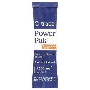 Электролиты, вкус апельсина, Power Pak, Trace, 1 пакетик Электролиты, вкус апельсина, Power Pak, Trace, 1 пакетик