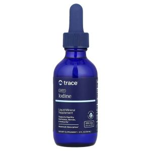 Йод ионный в каплях, 225 мкг, Ionic Iodine, Trace, 59 мл Йод ионный в каплях, 225 мкг, Ionic Iodine, Trace, 59 мл