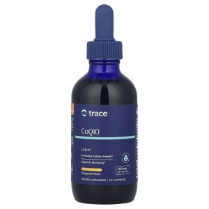 Коэнзим Q10 в каплях, 100 мг, вкус мандарина, Liquid CoQ10, Trace, 118 мл Коэнзим Q10 в каплях, 100 мг, вкус мандарина, Liquid CoQ10, Trace, 118 мл