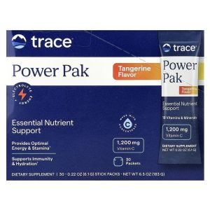 Электролиты, вкус мандарина, Electrolyte Stamina PowerPak, Trace, 30 пакетов Электролиты, вкус мандарина, Electrolyte Stamina PowerPak, Trace, 30 пакетов