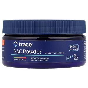 NAC N-ацетил L-цистеин, 600 мг, вкус арбуза, NAC Powder, Trace, 75 гр NAC N-ацетил L-цистеин, 600 мг, вкус арбуза, NAC Powder, Trace, 75 гр