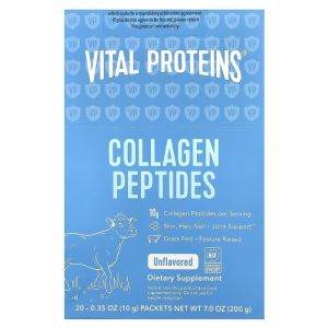 Пептиди колагену без ароматизаторів, 10 г у порції, Collagen Peptides, Vital Proteins, 20 пакетиків