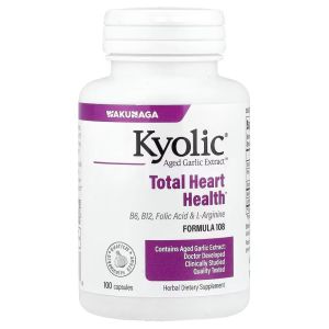 Екстракт часнику для здоров'я серця, Aged Garlic Extract, Formula 108, Kyolic, 100 капсул Екстракт часнику для здоров'я серця, Aged Garlic Extract, Formula 108, Kyolic, 100 капсул