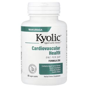 Екстракт часнику, 1000 мг, Aged Garlic Extract, Cardiovascular, Kyolic, 60 веганських каплет Екстракт часнику, 1000 мг, Aged Garlic Extract, Cardiovascular, Kyolic, 60 веганських каплет