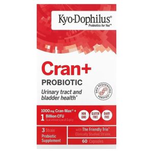 Пробіотик з журавлиною, Kyo-Dophilus, Cran+ Probiotic, Kyolic, 60 капсул Пробіотик з журавлиною, Kyo-Dophilus, Cran+ Probiotic, Kyolic, 60 капсул