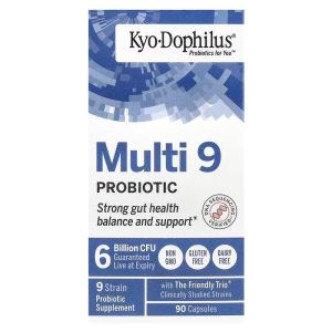 Пробіотики мульти, 6 млрд КУО, Kyo-Dophilus, Multi 9 Probiotic, 6 Billion CFU, Kyolic, 90 капсул Пробіотики мульти, 6 млрд КУО, Kyo-Dophilus, Multi 9 Probiotic, 6 Billion CFU, Kyolic, 90 капсул