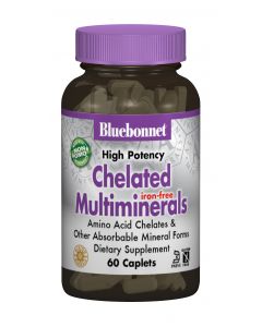 Хелатные Мультиминералы без Железа, Albion, Bluebonnet Nutrition, 60 капсул