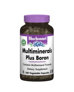 Мультиминералы + Бор с Железом, Bluebonnet Nutrition, 180 вегетарианских капсул