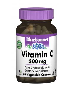 Вiтамiн С 500мг, Bluebonnet Nutrition, 90 вегетаріанських капсул