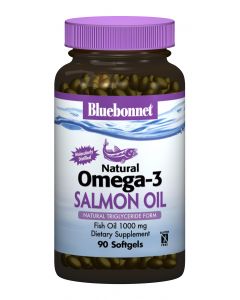 Натуральна Омега-3 з Жиру Лосося, Bluebonnet Nutrition, 90 желатинових капсул