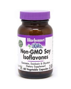 Соевые Изофлавоны, Non-GMO Soy Isoflavones, Bluebonnet Nutrition, 60 вегетарианских капсул