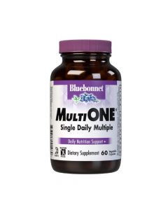 Мультивитамины с железом, MultiONE, Bluebonnet Nutrition, 60 вегетарианских капсул