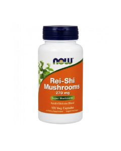 Гриби Рейші, 270 мг, Rei-Shi Mushrooms, Now Foods, 100 вегетаріанських капсул