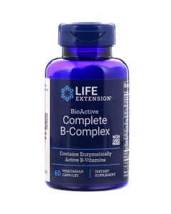 Комплекс Вітамінів Групи В, BioActive Complete B-Complex, Life Extension, 60 вегетаріанських капсул