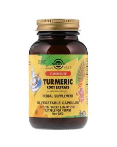 Куркума екстракт (корінь), Turmeric, Solgar, 60 капсул
