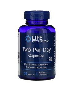 Мультивітаміни Двічі в День, Two-Per-Day, Life Extension, 60 капсул