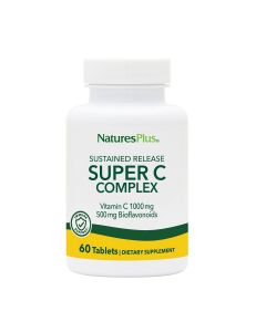 Супер Комплекс Вітаміну С з Біофлавоноїдами, Natures Plus 1000 \ 500 мг, 60 таблеток