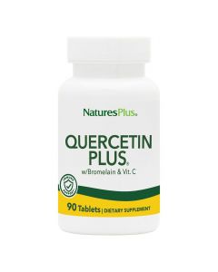 Кверцетин Плюс і Вітамін С, Quercetin Plus with Vitamin C Natures Plus, 90 таблеток