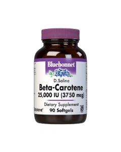 Натуральний бета-каротин, Bluebonnet Nutrition, Beta Carotene 25,000МЕ, 90 гелевих капсул