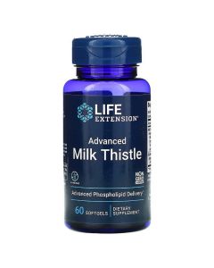 Силімарин (Расторопша), European Milk Thistle, Life Extension, 60 желатинових капсул