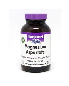 Аспартат Магнію 400 мг, Magnesium Aspartate, Bluebonnet Nutrition, 100 вегетаріанських капсул