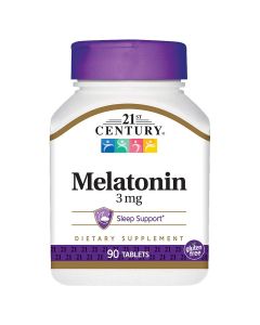 Мелатонин, 3 мг, Melatonin, 21st Century, 90 таблеток