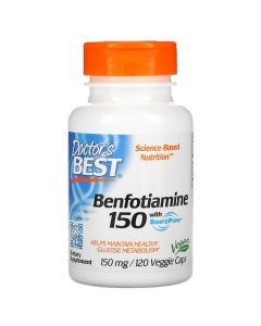 Бенфотіамін, Benfotiamine 150, Doctor's Best, 150 мг, 120 капсул