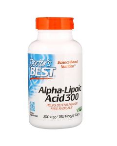 Альфа-ліпоєва кислота, 300 мг, Alpha-Lipoic Acid, Doctor's Best, 180 капсул