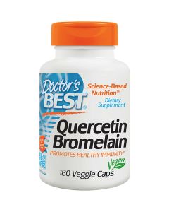 Кверцетин і Бромелайн, Quercetin Bromelain, Doctor's Best, 180 капсул