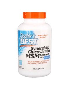 Синергический Глюкозамин МСМ-Формула, OptiMSM, Doctor's Best, 180 капсул