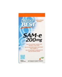 SAM-e (S-Аденозілметіонін) 200мг, Doctor's Best, 60 таблеток