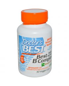 Полностью Активированный Комплекс Витаминов Группы В, Quatrefolic, Doctor's Best, 30 гелевых капсул
